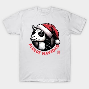 Fleece Navidad - Lama - Funny Christmas - Xmas - Happy Holidays T-Shirt
